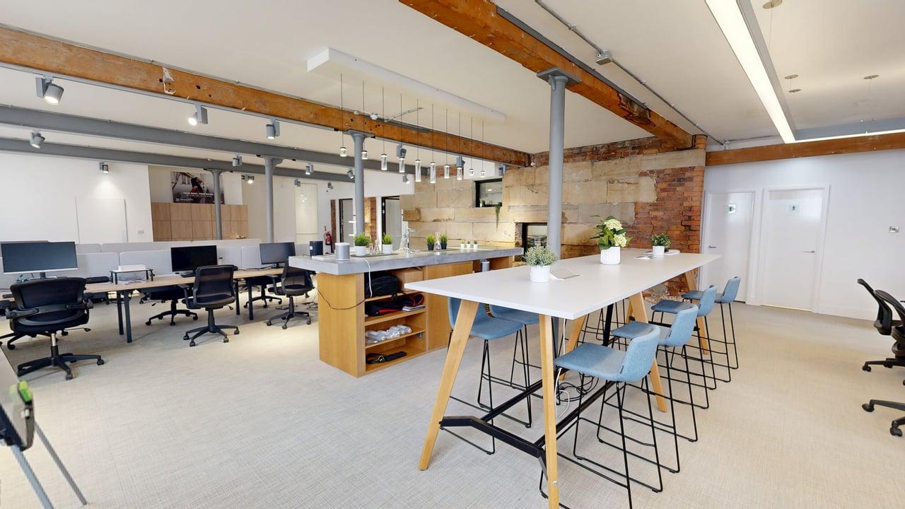 Professional interior photography of commercial office space in Leeds